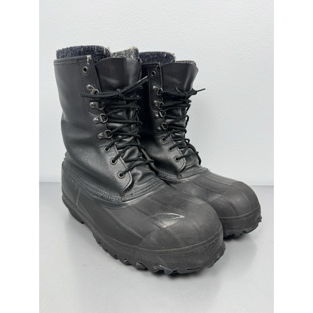 LaCrosse Iceman Boots Mens 10 Steel Toe Insulated Rubber Leather Vintage USA 90s